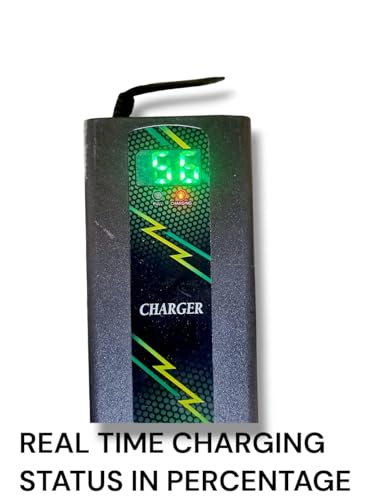 Image of Electric Scooter Charger 60V 4 AMP for Lead Acid | Graphene | 5 Battery Scooter | Longest Wire | Percentage Screen.