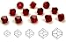 5mm Siam, Czech MC Rondell Bead (Bicone, Diamond Shape), 1 gross = 144 pieces