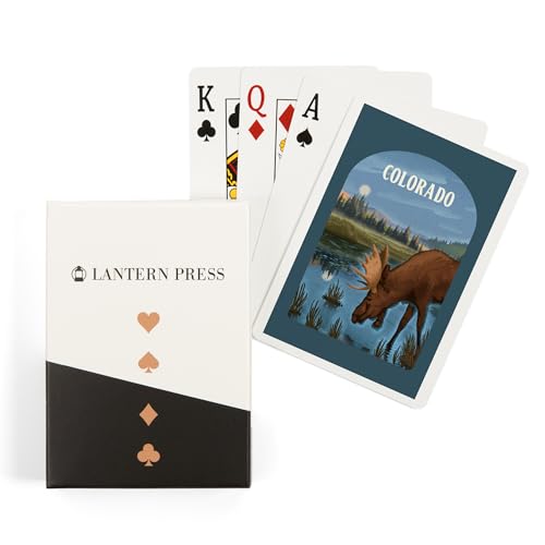 Baraja de 52 Cartas de Poker Reflection Pond Bull Moose