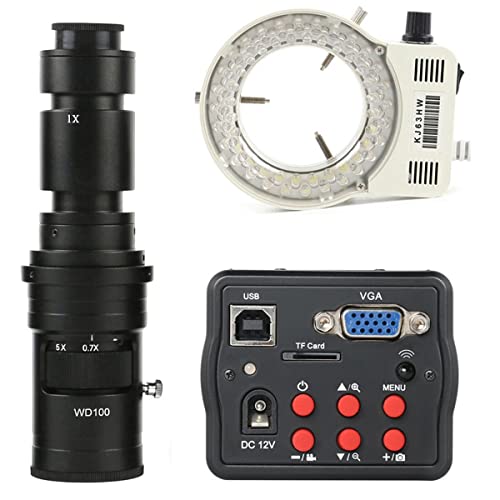 顕微鏡観察 1080pビデオレコーダー産業用電子デジタルビデオ顕微鏡カメラ(500x lens with Light)