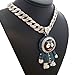 Hip Hop Iced Large BRICK SQUAD ESKIMO Pendant & 18