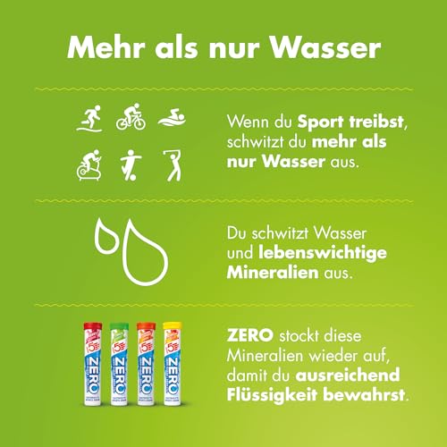 HIGH5 ZERO Elektrolyte Ohne Zucker - Hydration Helper, Für Mehr Leistung und Wohlbefinden - Potassium Calcium Magnesium Brausetabletten - Zitrus, 40 Elektrolyte Tabletten (2 x 20 Stück)