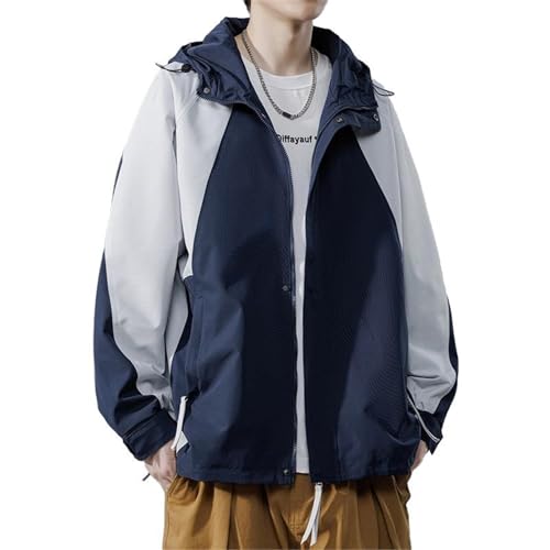 Veste à capuche pour hommes GUOYUXIAO veste décontractée zippée