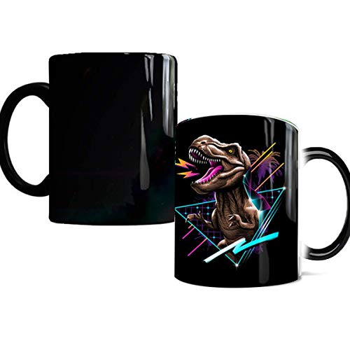 Color Changing Coffee Mug BeneCharm Ceramic Heat Changing Mugs 12oz Novelty Gift Magic Heat Sensitive Mugs Add Hot Coffee or Tea and Watch the Dinosaur Appears