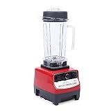 Commercial Blender, 110V 1500W Professional Countertop Blender with 9 Gears Adjustable Speed, 2L/0.53gal Heavy Duty Kitchen Blenders with Stirring Rod for Home Restaurant Bar Supermarket Dessert Shop