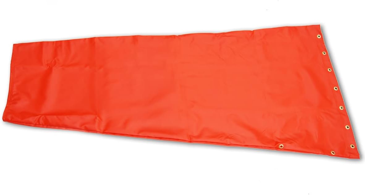 Airport Windsock Corporation 18" X 60" Orange Replacement Windsock 100% USA Made