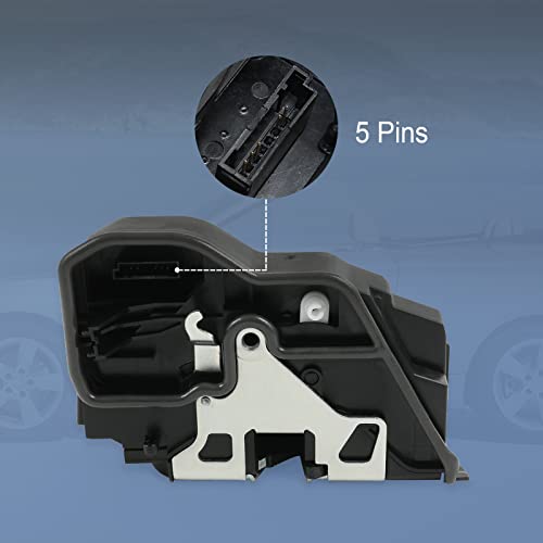 Image of Power Door Lock Actuator Motor Latch Rear Right Compatible with BMW 128i 135i 323i 330i 530i 760i M3 M6 X3 X5 E60 E65 E70 E82 E88 E90 E92 Replaces# 51227202148 51227060296