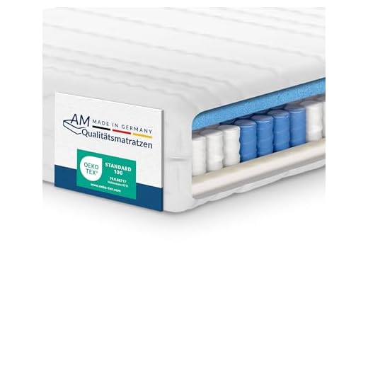 AM Qualitätsmatratzen Hochwertiger Lyocell Matratzenbezug 90x200cm mit Reißverschluss - 21 cm Kernhöhe - 60 Grad waschbar - 4-seitiger Reißverschluss - 90x200 5 AM Qualitätsmatratzen Orthopädische 7-Zonen Taschenfederkernmatratze 90x200 cm - H3 Matratze - Made in Germany