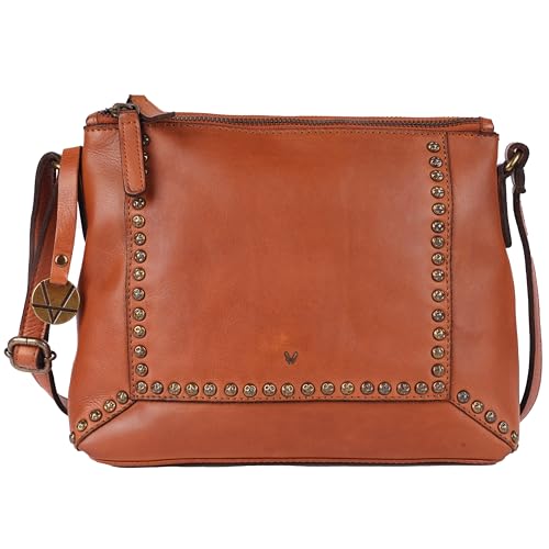Image of Genuine Italian Leather Boho Studded Crossbody Sling Bag - Stylish, Durable, & Perfect for Everyday Use for women