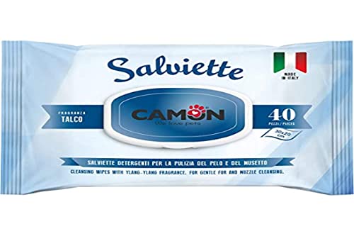 Camon Toallitas Talco 40Und, Un tamaño 500 g