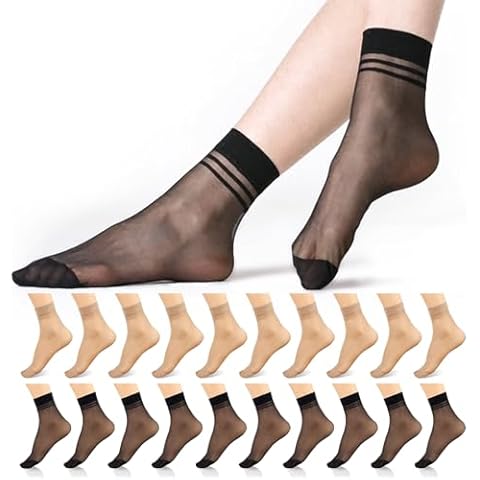 bropapa Women's Sheer Ankle Socks Cover