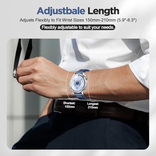 Image of XMUXI 22mm Watch Strap Compatible with Huawei Watch GT6 Pro GT 6 /5 /4 /3 46mm Straps Quick Release for bip 6 /Venu3 /Venu4 45mm /Vivoactive 4,Galaxy Watch 3 45mm Silicone Bands (NO WATCH)