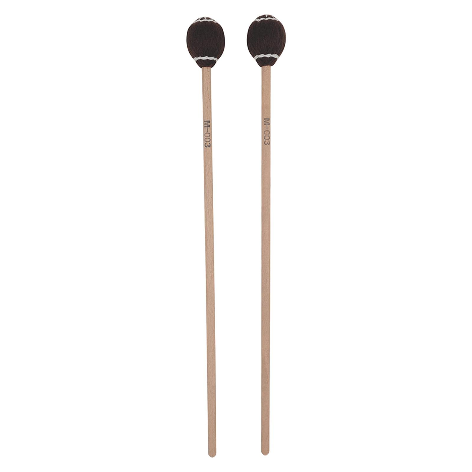 Club Bollywood®Marimba Mallets Wood Handle Soft Head Professionals Sticks Drums Accessories Brown White Circle| Percussion | Parts & Accessories |1 Pair Marimba Mallet-image-34