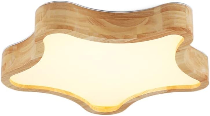 Plafonnier LED encastrable étoile 32W luminaire plafond bois salon bureau