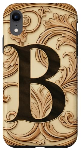 Image of iPhone XR Boho Chic Floral Wreath Latter M Cute Pastel Case