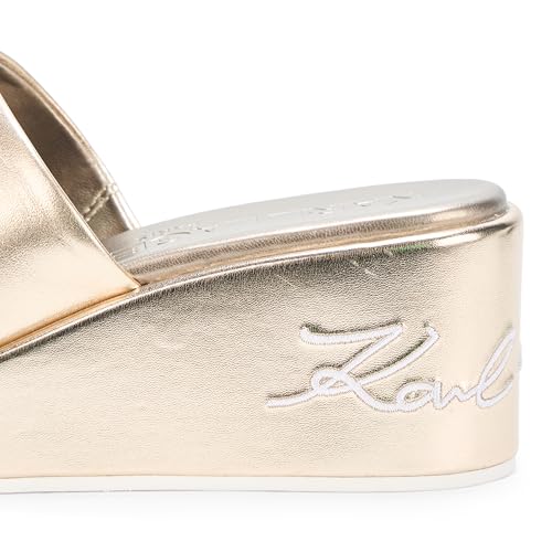 Image of KARL LAGERFELD Women's Calvina Slip on Platform Wedge Sandal