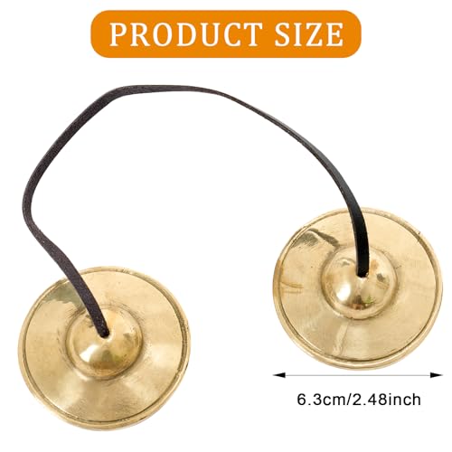image for Boao Tibetan Bells Tingsha Cymbals Meditation Chime Bells with Tibetan