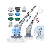 【2025伸縮式・IPX8防水】バスポリッシャー ZOAYBU お風呂掃除 ブラシ 電動お掃除ブラシ コードレス型 10段階長さ伸縮可能 デッキブラシ ターボプロ 充電式 電動ブラシ 2600mAh大容量電池 手持ち式 軽量 7つ替えブラシ付き 450/550RPM高速回転 120分間連続使用 浴室 浴槽磨き トイレ掃除 床 窓 壁 玄関 車の掃除 ベランダ 年末掃除 収納袋付き 母の日 ギフト