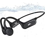 Bone Conduction Headphones,Swimming Headphones Waterproof IP68, Bluetooth 6.1 and MP3 Two Modes with 32GB Memory,12 Hours Playtime Wireless Sports Open Ear Underwater Earphone for Running,Fitness