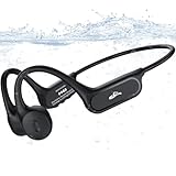 Guudsoud Swimming Headphones,IP68 Waterproof Bone Conduction Headphones with 32GB Memory MP3 Player, Bluetooth 6.1 Wireless Sports Open Ear Headset Earphones for Swimming,Running,Cycling,Workout