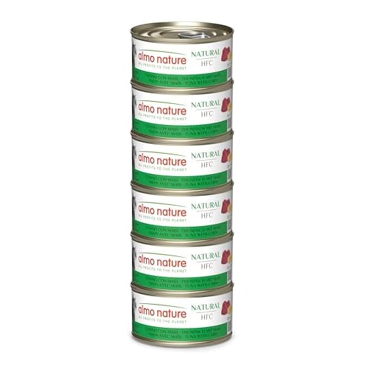 almo nature Megapack Katzenfutter nass - Thunfisch Mit Mais 6er Pack (6x70g)