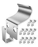 BOF Creations Vinyl Siding Hooks, No-Hole Hooks Vinyl Siding Hangers,Heavy Duty Siding Hooks for Hanging Outdoor, 10 Pack