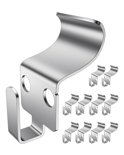 Vinyl Siding Hooks, No-Hole Heavy Duty Hooks Vinyl Siding Hangers 10 Pack