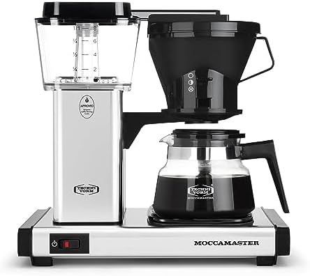 Technivorm Moccamaster KBS Coffee Brewer, 32 oz, Polished Silver