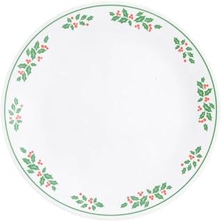 Corning Winter Holly (Green Band, Corelle) Dinner Plate