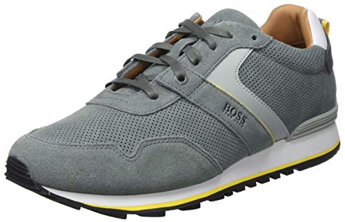 Boss Parkour_Runn_sdpf, Zapatillas Hombre, Gris (Medium Grey 037), 42 EU