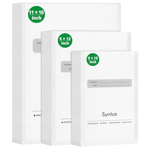 Syntus Vacuum Sealer Bags, 150 Count Gallon 11" x 16"