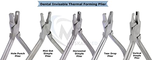 VISION TEK MED Kieferorthopädische Zahnknochen, horizontale Zange, thermische Formhalterung, transparente Aligner-Zange