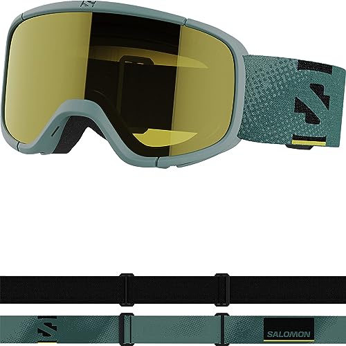 Salomon LUMI ACCESS Goggles for Kids Anti-Fog Ski and Snowboard Goggles for Trail Running and Outdoor Sports Black/Tonic Orange