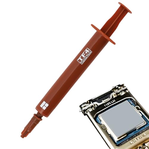 Pasta di silicone termograsso, 50 g, conduttività elettronica del prodotto, pasta composita calore per CPU, GPU, chip, schede grafiche -La pasta termica offre proprietà di isolamento elettrico che