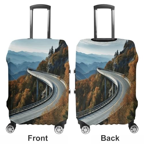 Housse de bagage Parkway Road blanche L en polyester élastique lavable - 3
