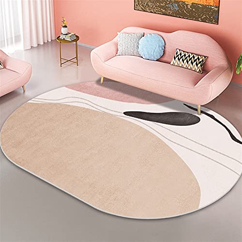 Tapis de plancher chaud ovale de 120x160 cm pour chambre