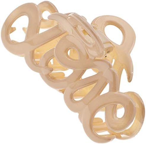 Camila Paris CP3046 French Hair Clip for Women, 3.25 inch Girls Hair Claw Clips Jaw Ivory Cellulose, Fashion Durable and Styling Hair Accessories for Women, Strong Hold No Slip Grip, Made in France