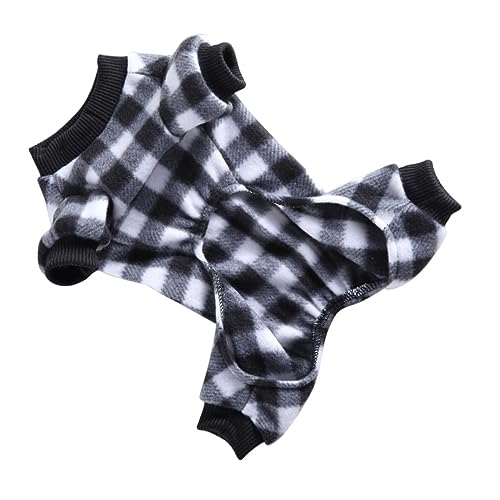 NOLITOY 1個 犬パジャマ 子犬のパジャマ 犬のカバーオール 犬のズボン 犬のコート小型犬 ダックスフンド ペット犬服 小さな犬の衣装 冬の犬のパジャマ 犬の服 ポリエステル