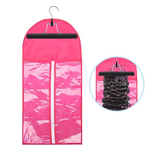 かつら収納袋、 防塵収納バッグ 専門用かつら収納袋 ウィッグ用 収納ケース 家庭旅行用ヘアエクステンショ...