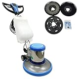 BEILOCKERY 110V Floor Polishing Machine, 17" Commercial and Industrial Floor Scrubber, Blue Heavy Duty Multi-functional Floor Buffer Polisher Machine