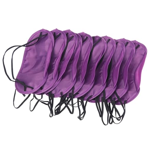 Antifaz Para Dormir Seda 10 Uds cubierta de ojos de seda imitada antifaz for dormir máscaras de ojos acolchadas parche de sombra mujeres hombres venda for los ojos viaje Sleepmasker(Eyeshade)