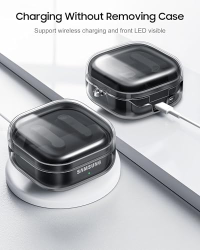 Fintie Hülle für Samsung Galaxy Buds 4/4 Pro 2025 - Weiche TPU Case Transparent Schutzhülle