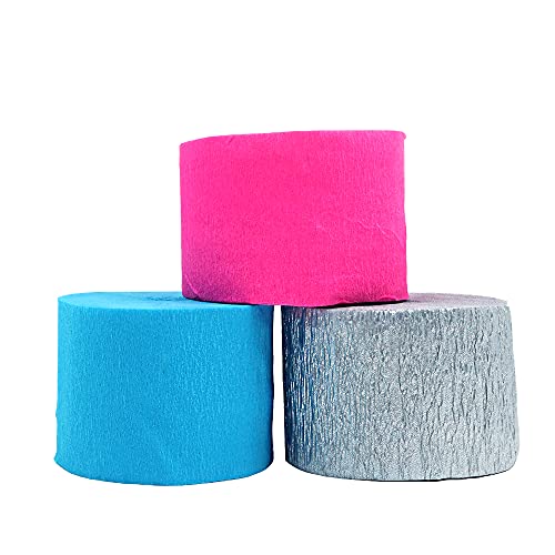 ANCLLO 6 rotoli di carta crespa, 4,5 cm x 25 m