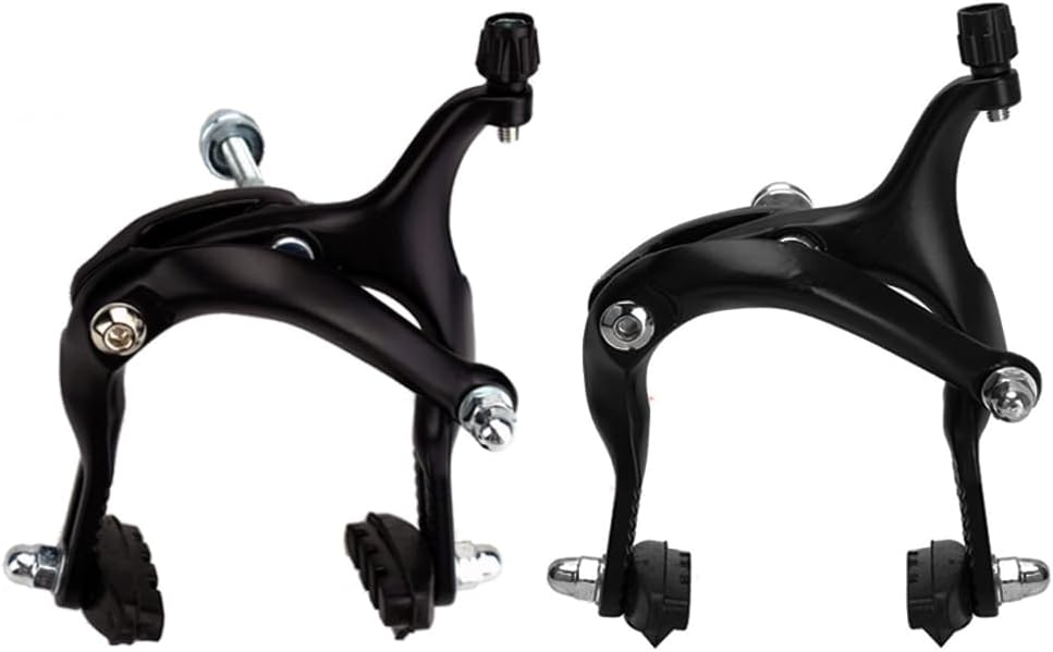 1 Pair 61-79mm Long Front & Rear C Caliper, Road Bike Brake Calipers for Fixed Gear Bikes Road Bikes Bike Accessories-Black