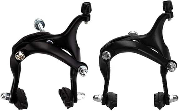 1 Pair 61-79mm Long Front & Rear C Caliper, Road Bike Brake Calipers for Fixed Gear Bikes Road Bikes Bike Accessories-Black