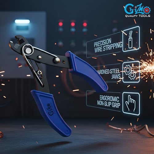 Image of GIZMO Electric Tool Set, Electrician Tool Kit With 2-in-1 Screwdriver 6 inch, Wire Cutter & Oil Can 1 /4 Pint; Hand Tool Kit For Home; Tool Kit For Home Use Multipurpose