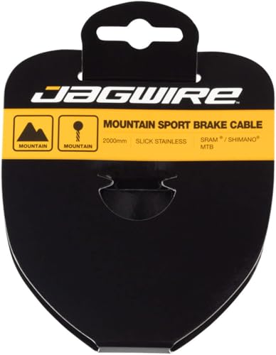 Jagwire Câble de Frein VTT - Sport INOX - 1.5X2000mm - SRAM/Shimano 94SS2000 Gris