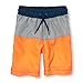 The Children's Place Little Boys' Swim Trunk, Orange Splash, S (5/6)