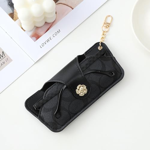 Image of kytasryl Soft Leather Sunglasses Bag,Travel Sunglass Holder Eyeglass Case Portable Slim Sunglasses Pouch