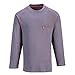 Produktbild Portwest fr01grrl Bizflame feuerbeständig Rundhalsausschnitt Shirt, Regular, Größe: groß, grau
